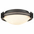Black Flush Mount Light Milk Glass Ceiling Light Fixture